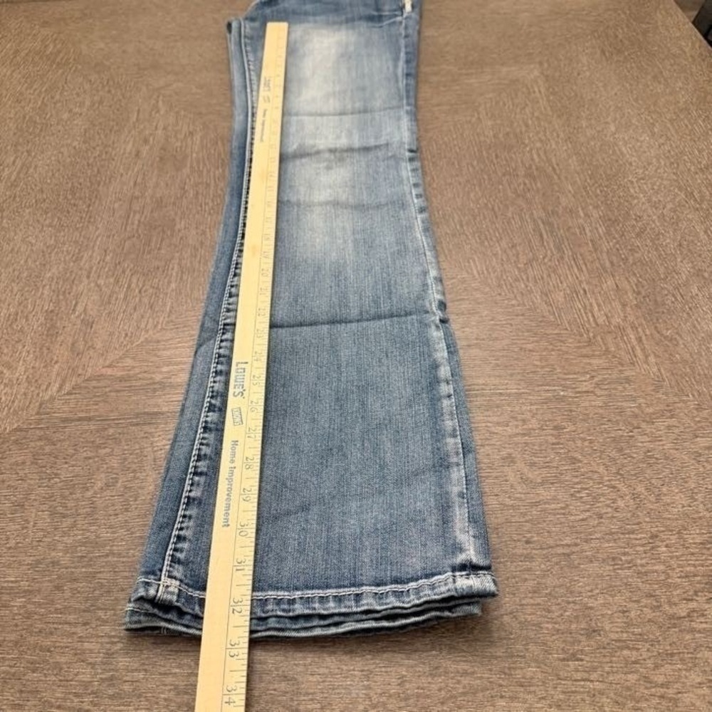 Adiktd Y2K Bootcut Jeans Embellished Pockets Low Rise Denim 32x33 - Picture 10 of 12